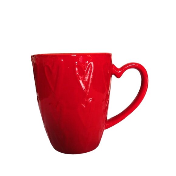 Red Heart Earthenware Coffee Mug 10oz. - Picture 4 of 7